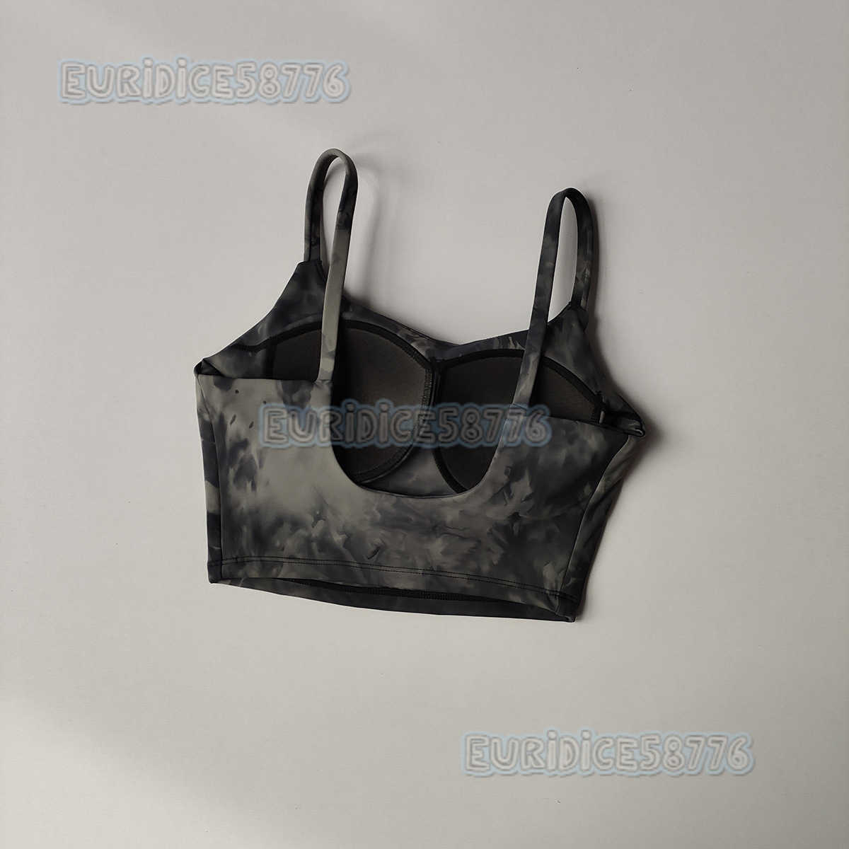 High-quality Sports Bra for Women Tie-dye Thin Straps Beautiful Back Fitness Camisole Yoga Bra Vest for Summer H250819