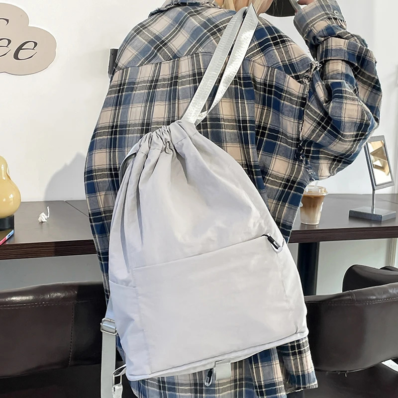 Backpack for Women Simple Solid Color Bookbag Travel Backpack for Student Girls250813