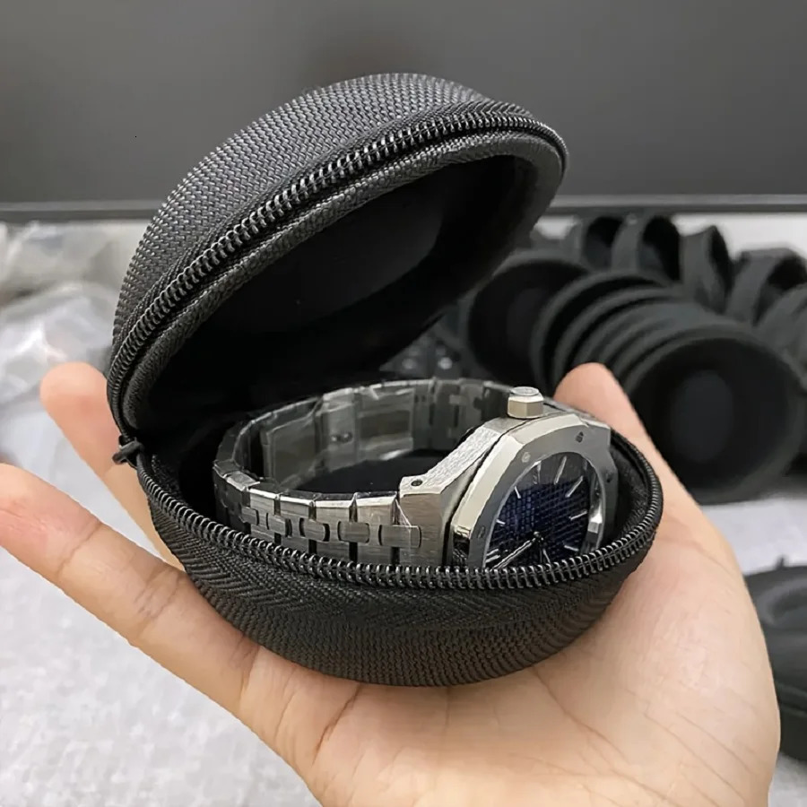 1pc Portable Zipper Travel Watch Case Dust-proof Single Watch Storage Box for Wristwatches And Smart Watches 250819