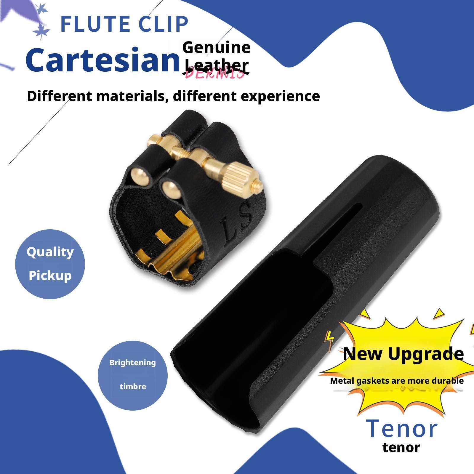 Tenor Sax Soprano Saxophone Clarinet Reeds Metallic Leather Clamps Cap Clip Parts Fastener Ligature Mouthpiece Clamp