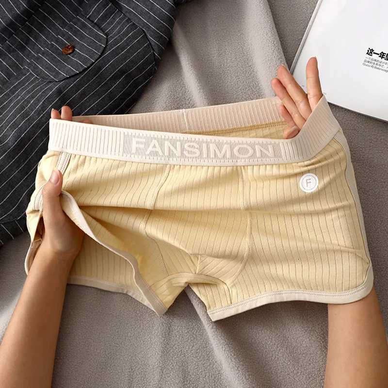 2PCS New Simple Mens Retro Pure Cotton Comfortable And Breathable Sport Underwear For Men Fashion Boxers Panties W250819