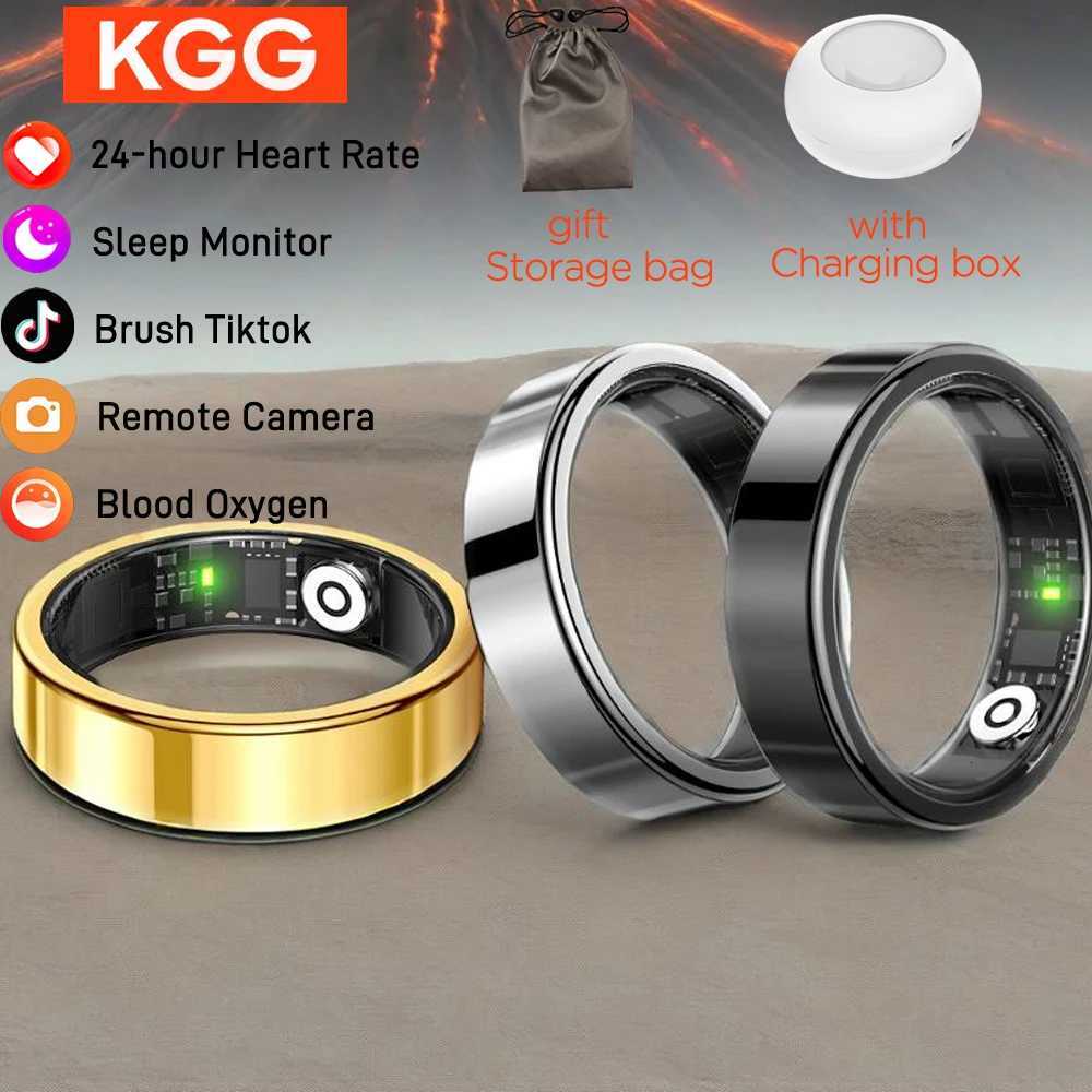 9 Smart Ring Gestures Health Monitor Heart Rate Bluetooth Ring IP68 Waterproof Sport Modes Smart Ring W250819
