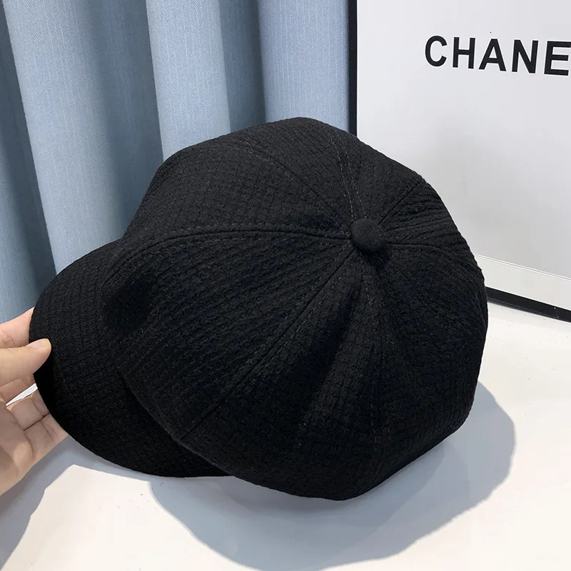 Fashion Winter Women Berets Female Retro boinas Berets caps for women hats Bonnets Hats for Women Octagonal sboy Hat 250819