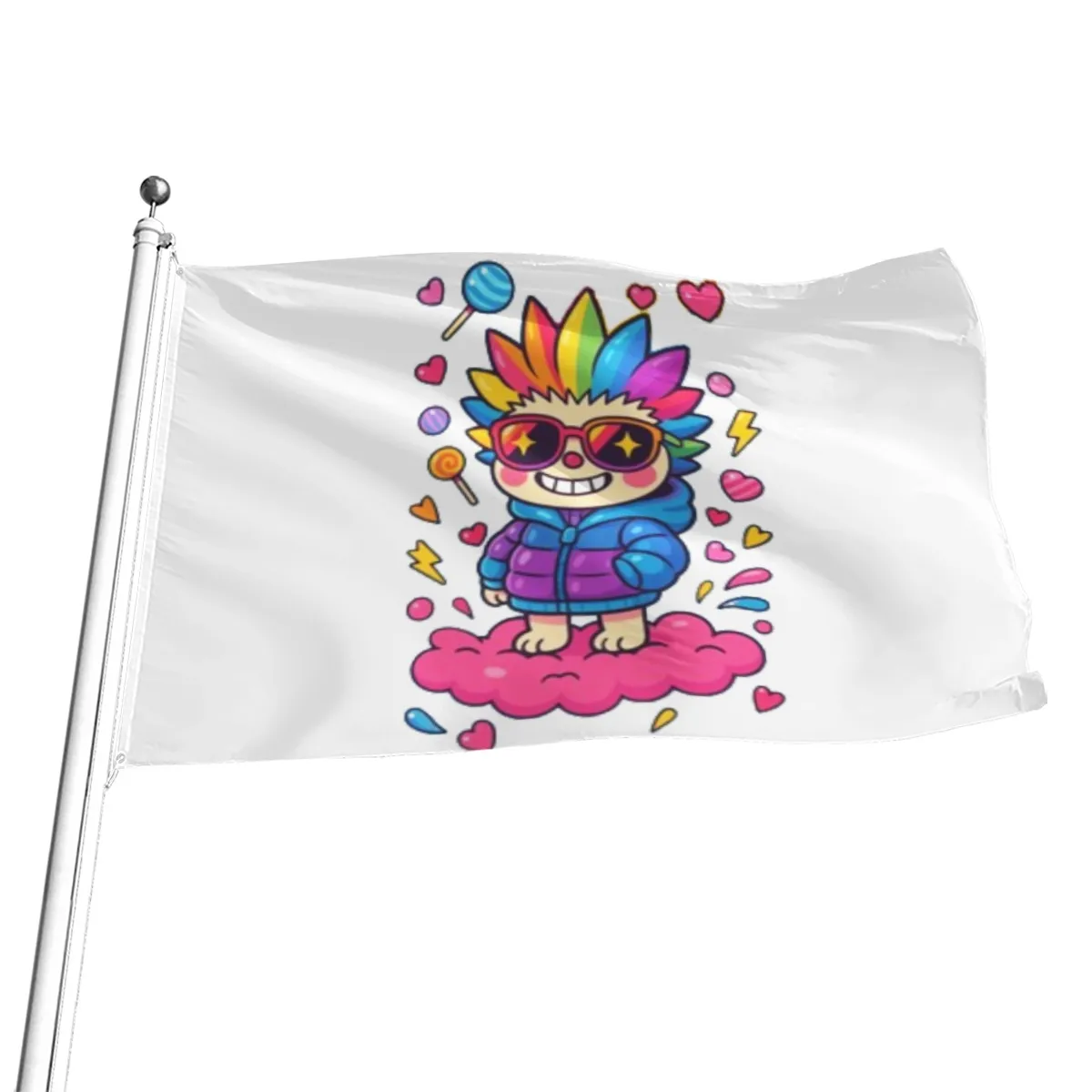 DHgatepod Full Body Printed Polyester Flag - Lightweight & Durable for Parties, Events & Home Decor | Double Stitched Edges | 100% Polyester