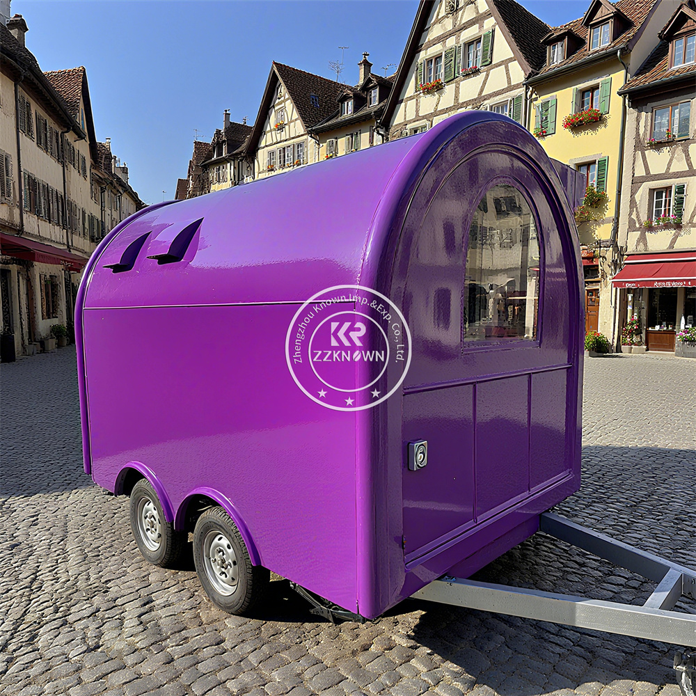Outdoor Kiosk Mobile Food Trailer Street Snack Coffee Kiosk Catering Truck Trailer Concession Fast Food Trailer With Full Kitchen