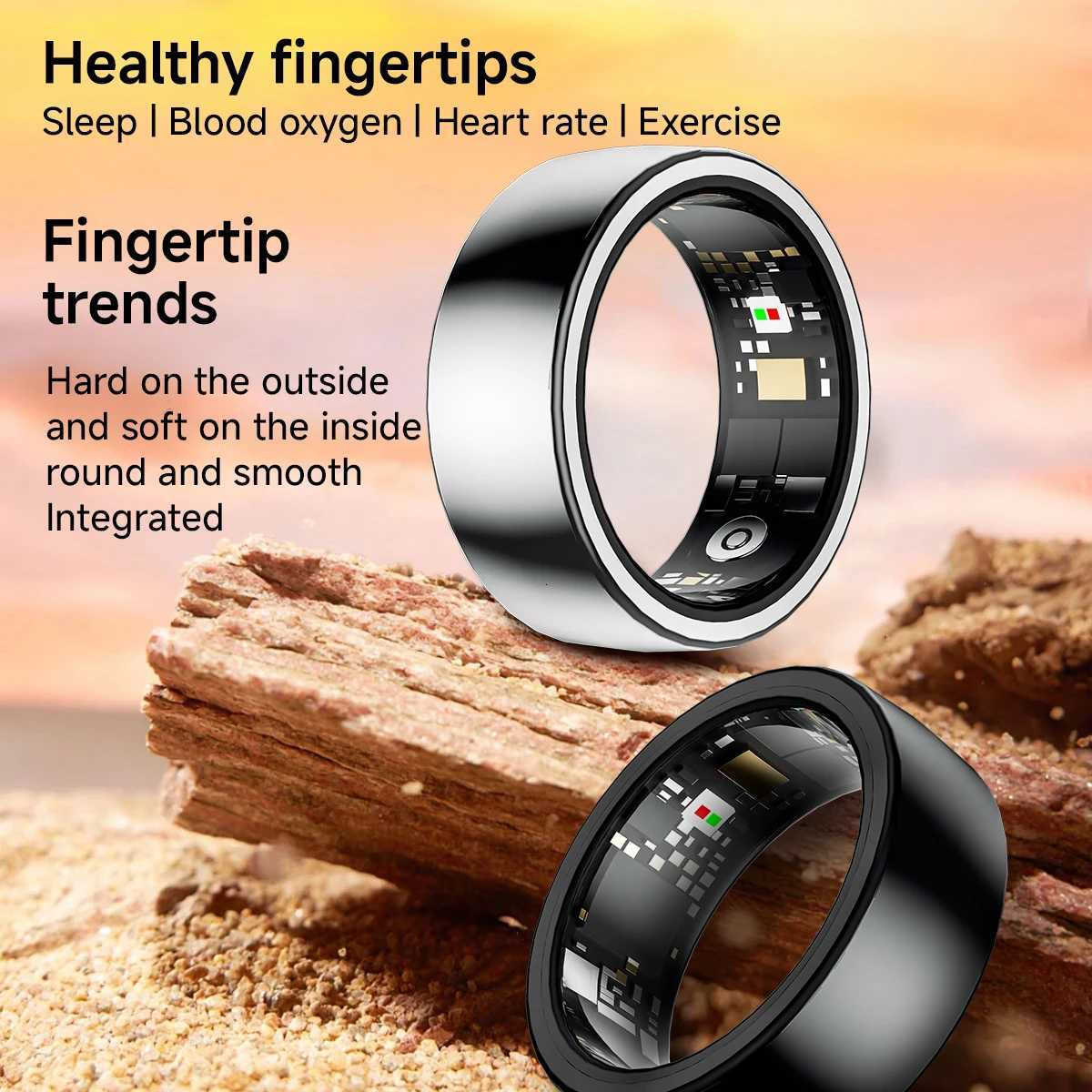 Smart Ring For Men Women LED Light Information Alert Low Power Large Battery Sleep Detection For huawei xiaomi W250819