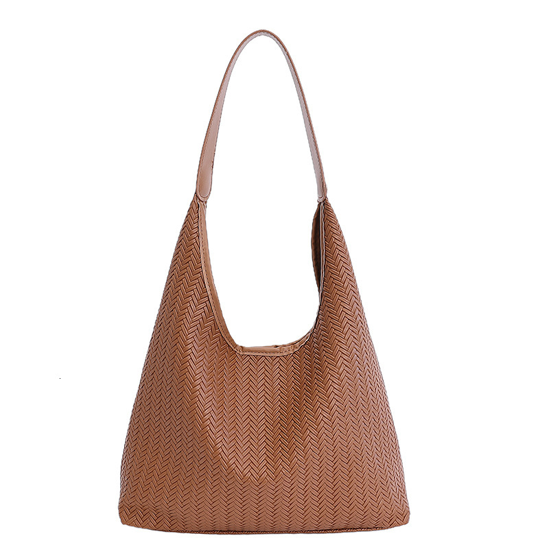 2025 Autumn Korean style niche woven pattern women's handbag fashion casual single shoulder armpit bag women's crossbody bag designer bag wo