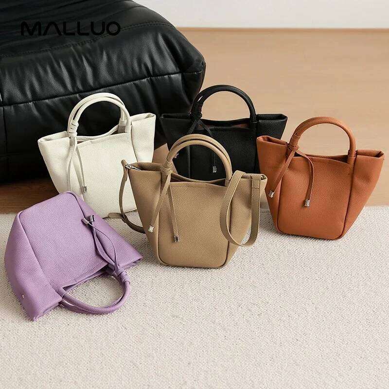 Women Natural Cow Real Leather Shoulder Bag Female Retro Casual Cowhide Handbag Ladies Fashion Office Work Crossbody Bags Lady