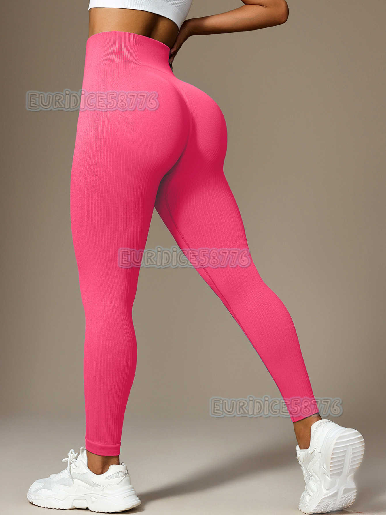 Seamless Threaded Yoga Pants Women High Waist Hip Lift Quick Dry Running Sports Fitness Leggings H250819