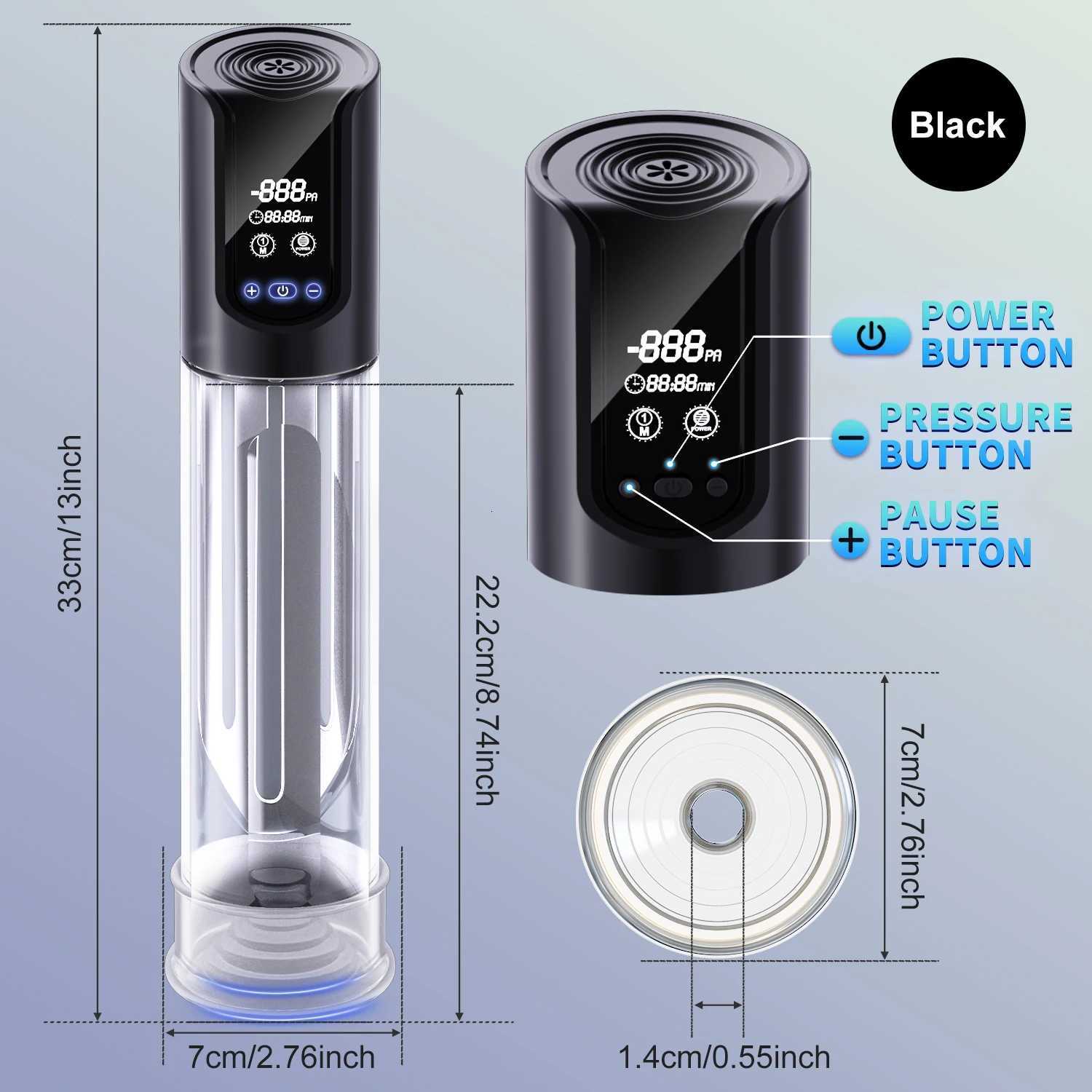 Electric Penis Pump Suck Enlargement Extend Erection Blowjob Masturbator Enhanced Lasting Trainer Adult Sex Toys for Men XJ250819