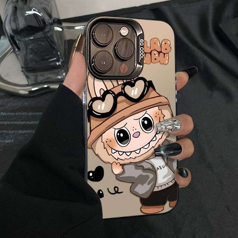 Heart-shaped Labubu 16 15 Dual-layer 14 Pro Max Phone Case Apple