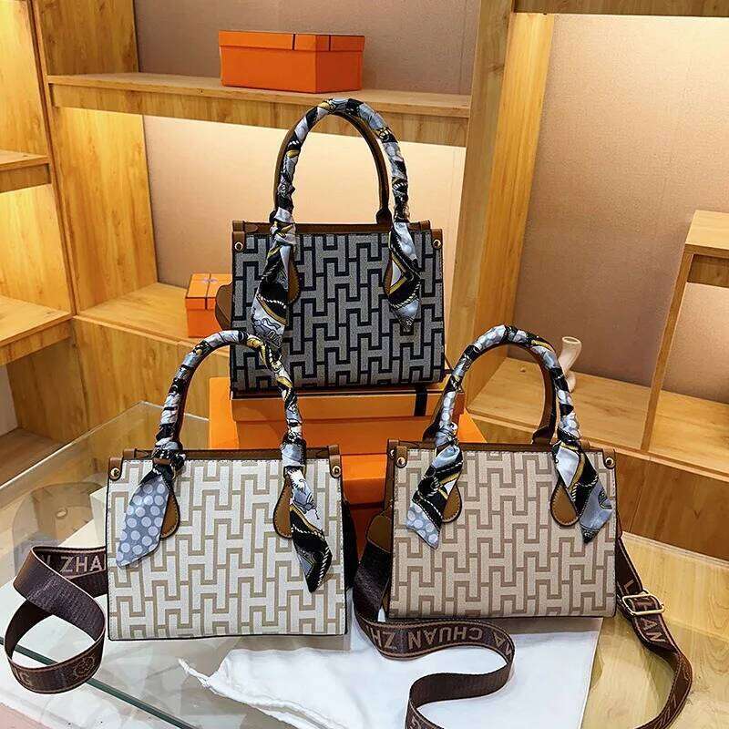 Classic Tote Bag For Women Elegant Monogram Shoulder Purse Spacious Mother S Day Gift Handbag With Wide Straps