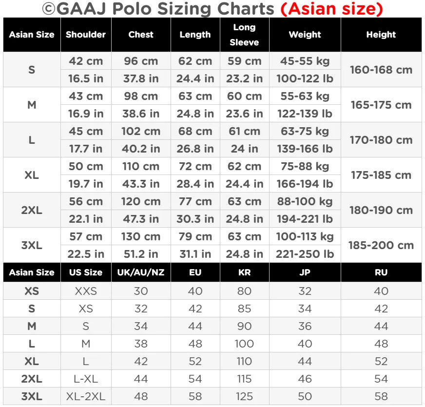 250gsm 8.8oz GAAJ Mens Polo Long Sleeve Shirt 100% Cotton Heavy Weight Casual Business Clothing Solid Polos Shirts Top Man 250818