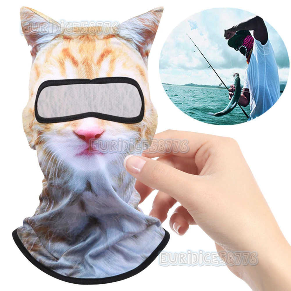 Cute 3D Cat Balaclava Full Face Mask Motorcycle Hood Mask Skiing Snowboard Hat Helmet Liner Biker Face Gorras Cycling Headgear H250819 6ZO2