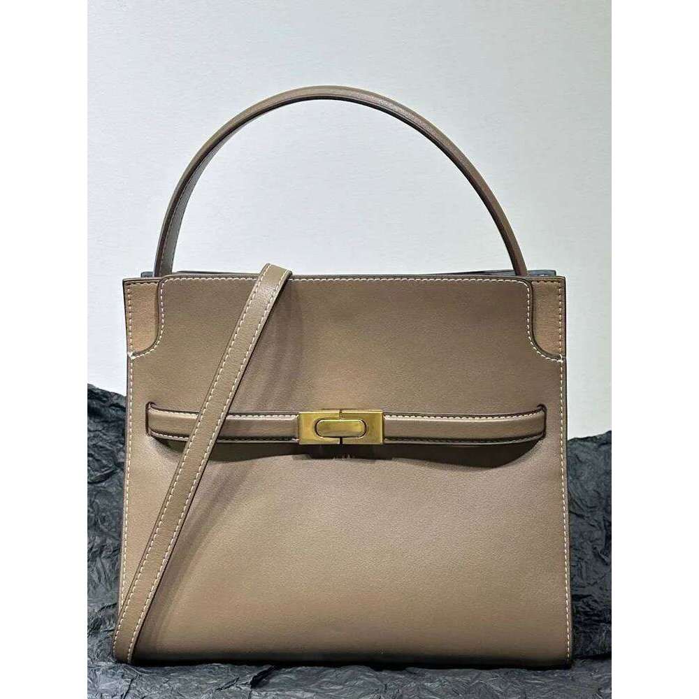 Fashion Totes New Designer Genuine Leather Handbag Office Ladies One Shoulder Underarm Bag Women Square Single Crossbody Bags