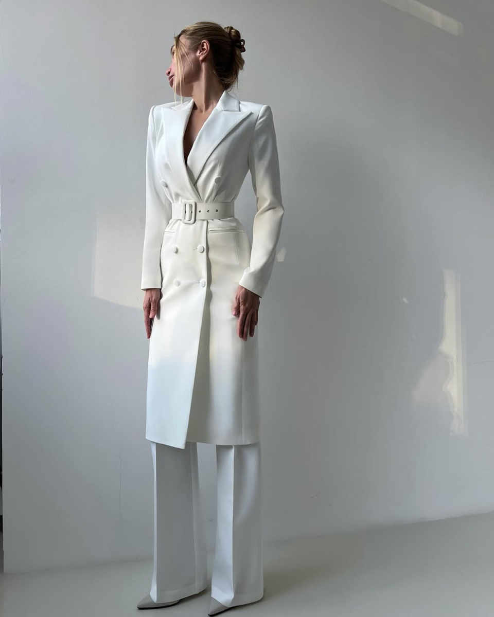 Elegant Women Blazer Dress Customized Slim Fit Banquet Party Gowns Jacket Sets Ladies Business Coat 2 Pieces