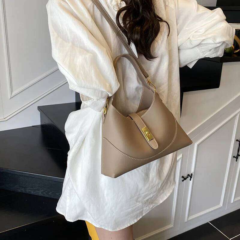 Retro Bucket Oversized Commuter Tote For Women Vintage Chic Convertible Crossbody Shoulder Bag
