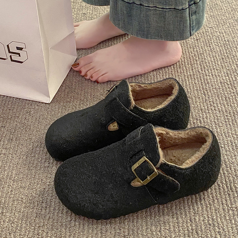new Free delivery designer woman cotton boots Fashionable cotton shoes for both indoor and outdoor wear with plush warm shoes