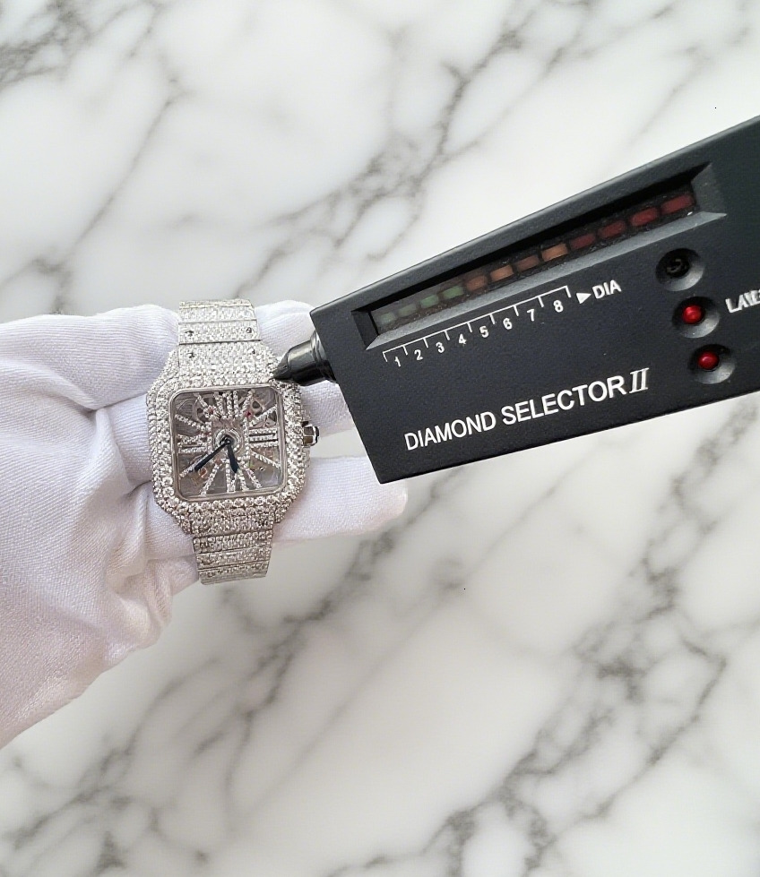 GRA Designer Unisex Hip - Hop Style VVS Moissanite Mens Iced Out Watch Automatic Mechanical Watch with High - Quality Build