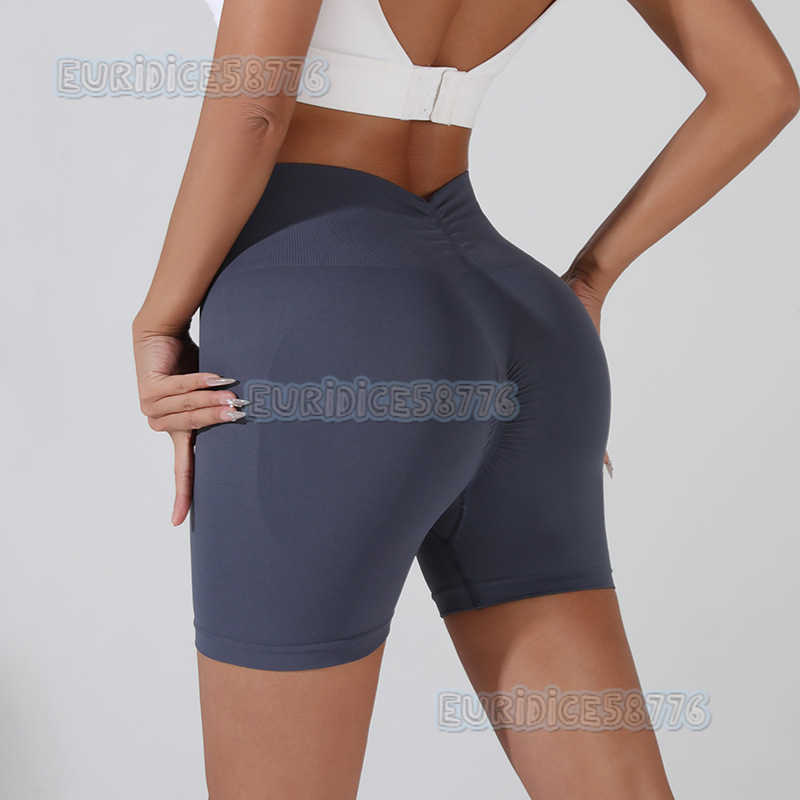 Summer Yoga Sports Shorts Peach Hip Outerwear Fitness Pants Women Three-quarter High Waist Hip-lifting Running Quick-dry Shorts H250819