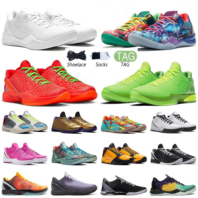 Designer Shoes Top Mamba 9 8 6 5 4 Protro Reverse Grinch Grinches Basketball Shoes Mambacita Eybl Think Pink Aqua Men Women Toddler kids Trainers Sports Sneakers