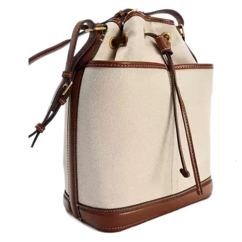 Free shipping designer Bucket Bag Autumn Winter New Denim Patchwork PU Shoulder Bag Large Capacity Bag