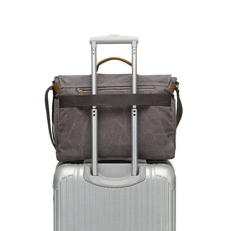 Canvas Shoulder Messenger Men Business Laptop Bag For Book Laptop Backpack