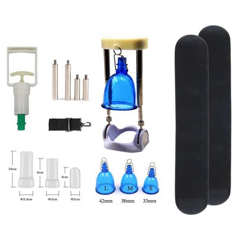 Silicone Sleeve Accessories Men Sex Toy Penis Pump Sleeve Penis Enlargement For Men Sex Toy Vacuum Negative Pressure Ribbed CupXJ250819