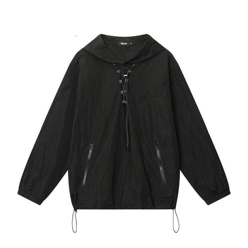 Workwear Set Trendy Brand Spring And Autumn Design Hooded Top Loose Straight Casual Pants B5