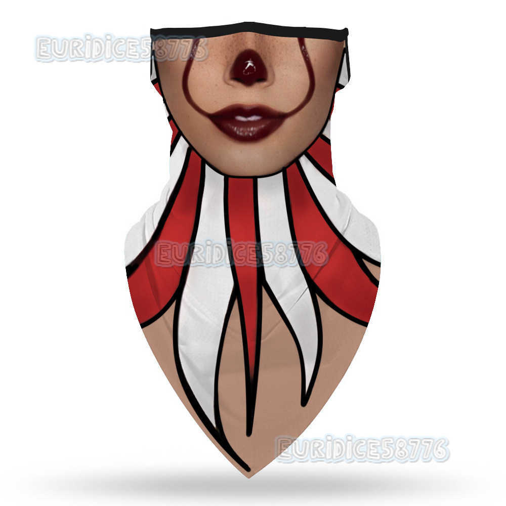 Hanging Ear Triangle Headscarf Unisex Clown Style Dustproof Sunproof H250819