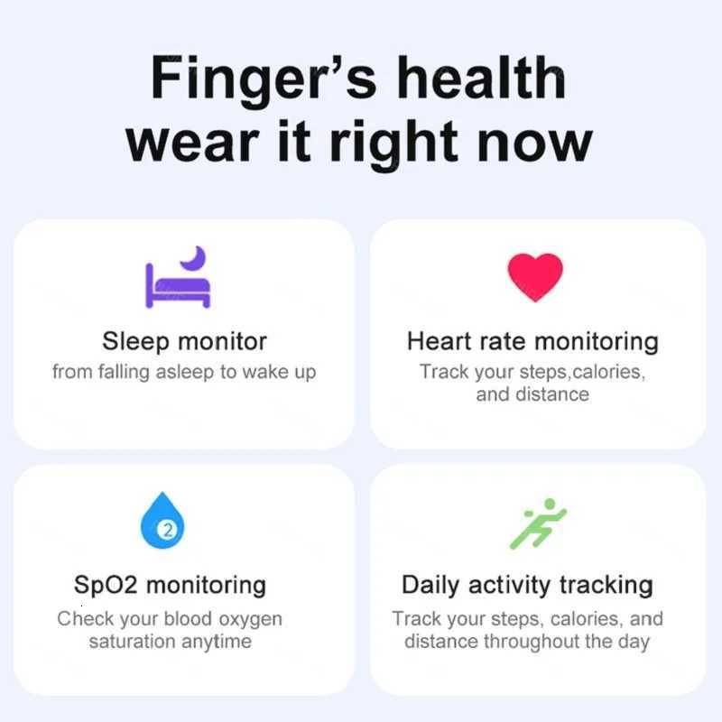 03 Smart Ring Couple Rings Man Woman Gift Health Monitor Ring APP Sleep Tracker Fitness Waterproof 5ATM For Android IOS Phone W250819