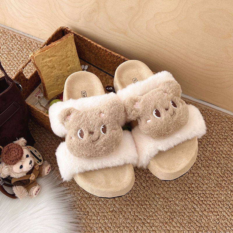 Free delivery designer Women cotton mop Comfortable woolen slippers for indoor and outdoor use soft and comfortable plush slippers