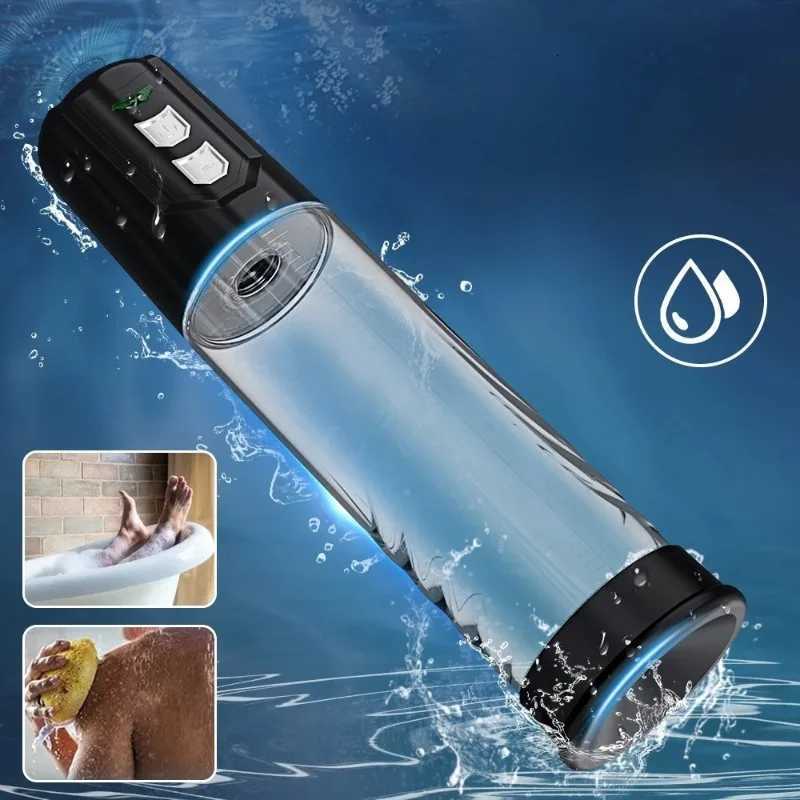 Mens Powerful Enlarged Penis Pump Extender Enhances Mens Vacuum Big Cock Trainer Mens Endurance Toy XJ250819