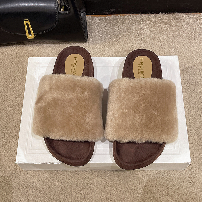 new Free delivery designer Women cotton mop Comfortable woolen slippers thickened for home and outdoor use cotton slippers