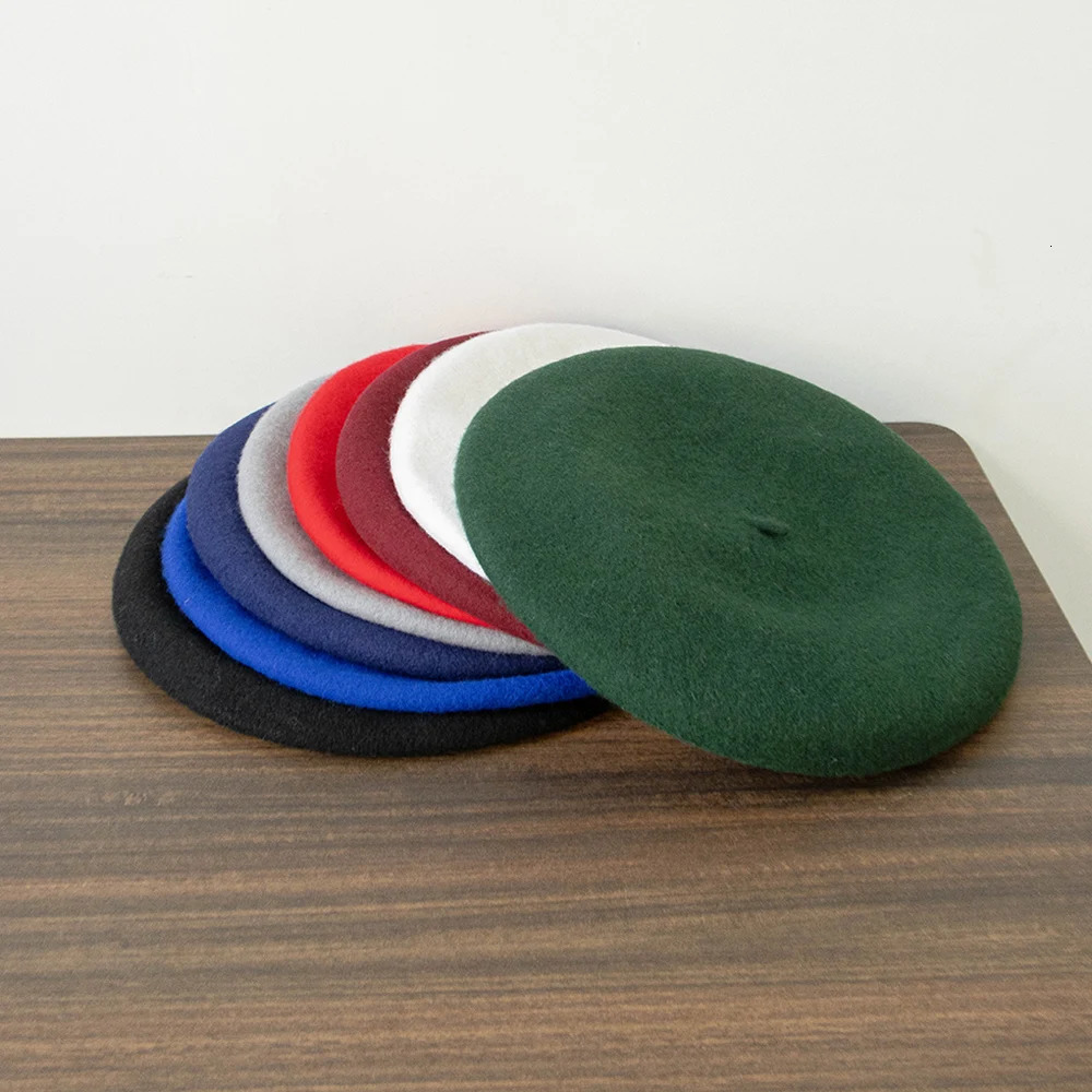 Wool Beret with extra big size 32cm Diamter Unisex Beret plus size knitted wool beret 250819