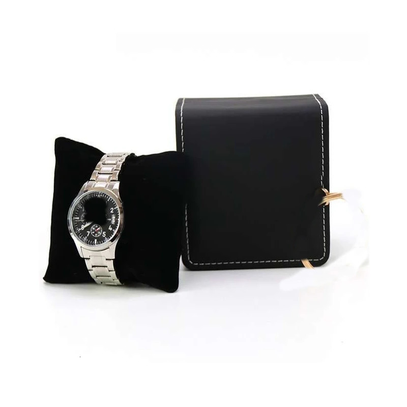Brown Single Watch Gift Box With Pillow Pu Leather Wristwatch Display Case Organizer For Men/Women Watch Storage Gift Box 250819