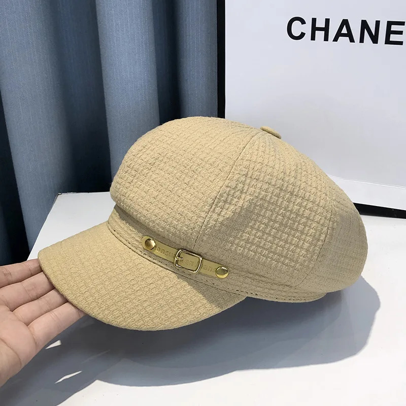 Fashion Winter Women Berets Female Retro boinas Berets caps for women hats Bonnets Hats for Women Octagonal sboy Hat 250819