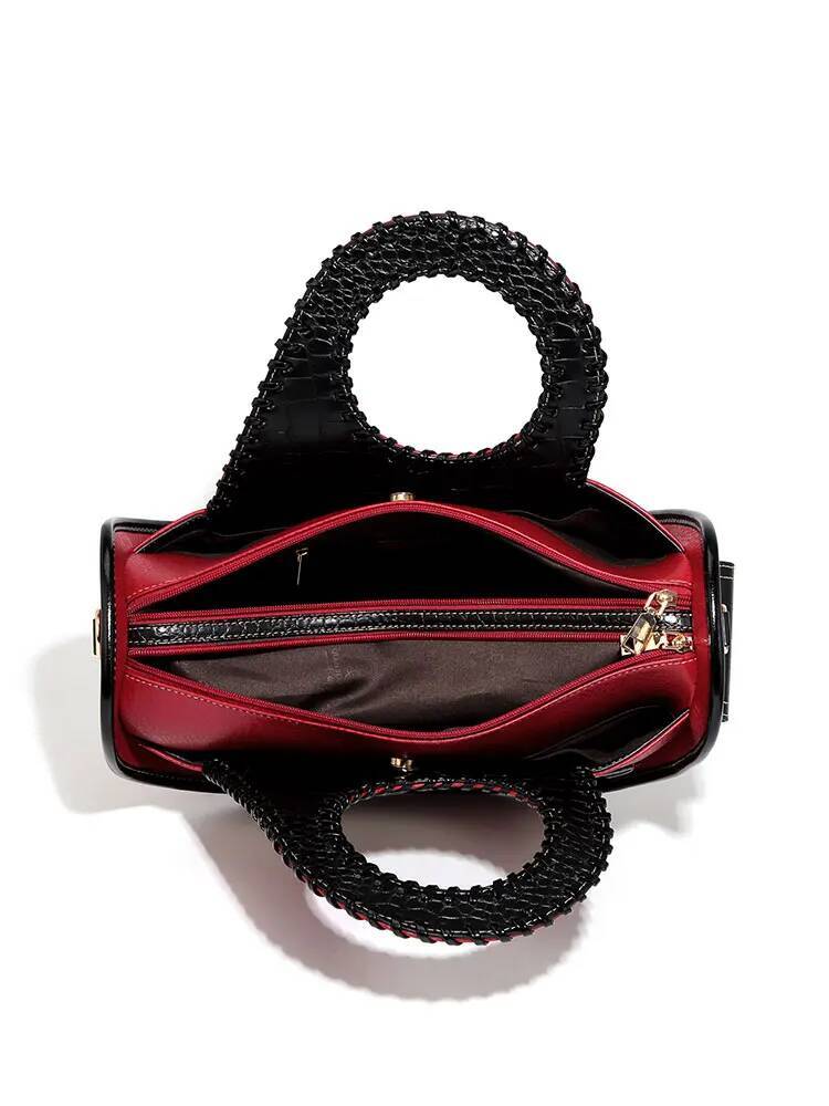 Woman Shoulder High-End Leather Purse Large Capacity Shopping Bag Fashion Designer Women's Top Handle Handbags Crossbody