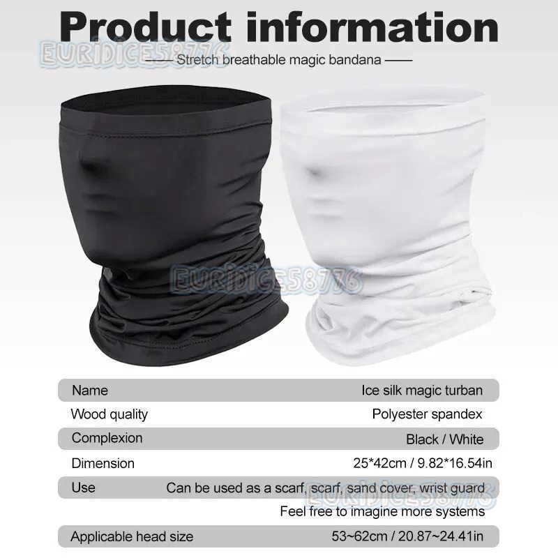 Cycling Face Mask Absorb Sweat Breathable Fishing Training Sport UV Face Scarf Neck Gaiter Summer Face Bandana H250819