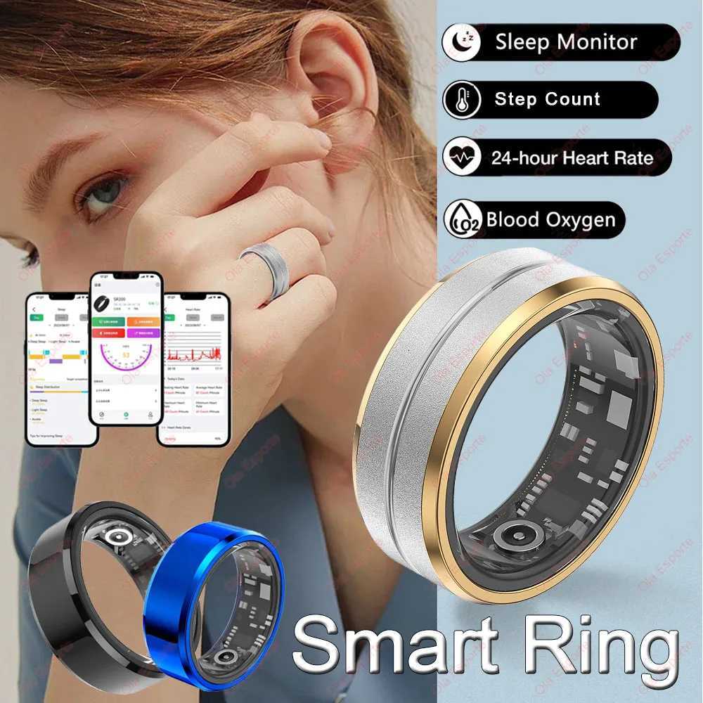 NEV Smart Ring Military Grade Titanium Steel Smart Rings for Women Men Health Monitoring IP68 5ATM Waterproof Multi-sport Mode W250819