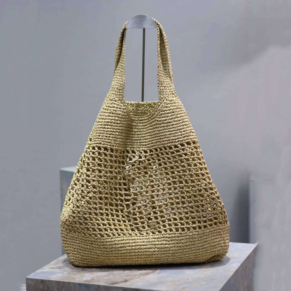 10A Maxi Icare In Shopping Women Tote Designer Raffia Straw Beach Mesh Hollow Woven Vacation Bag Large Capacity Handbag