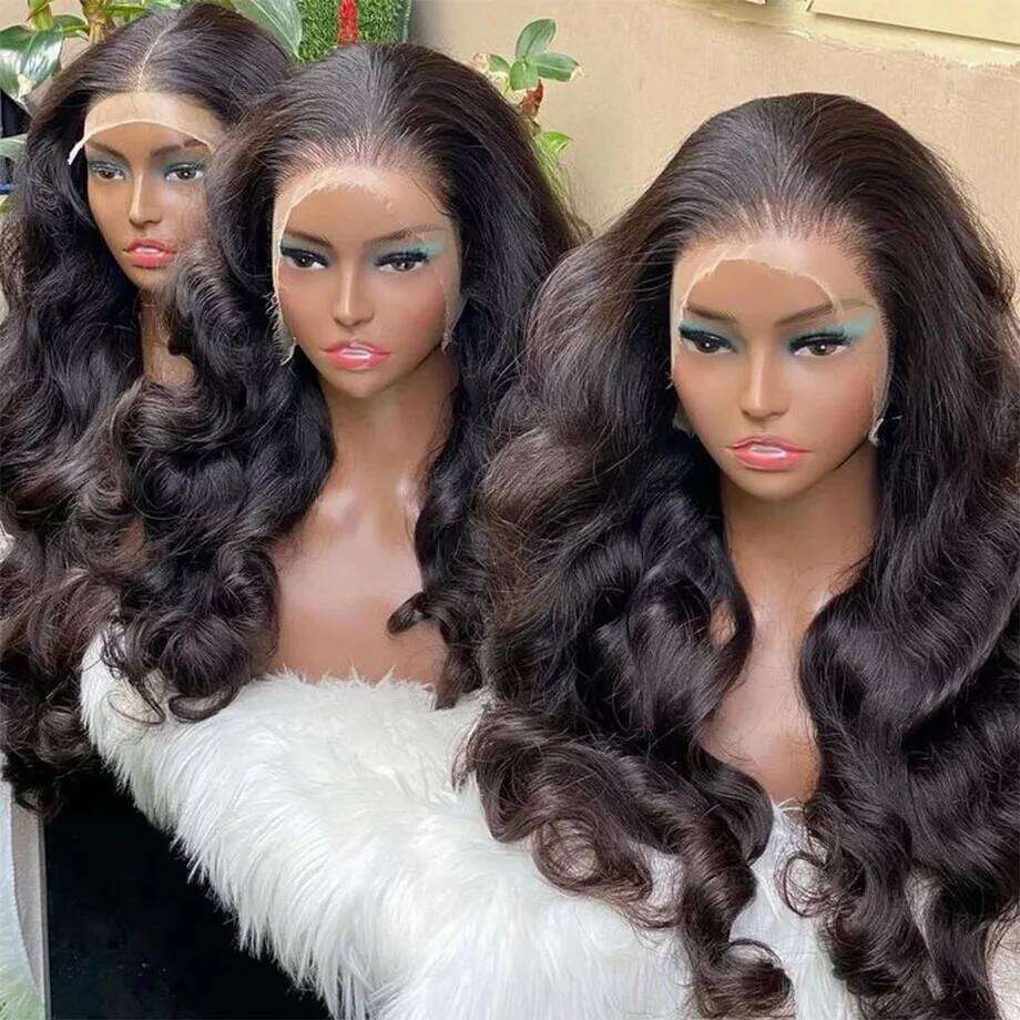 30 Inch Front Human Hair Brazilian Body Wave 13X4 13X6 HD Frontal Wigs For Women 5X5 Lace Closure Wig Pre Plucked