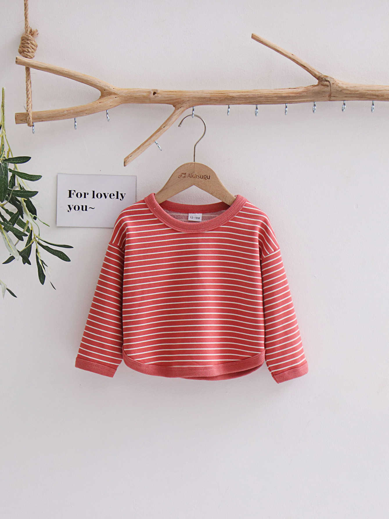 2025 Spring/Autumn New Children's Clothing, Boys' T-Shirts, Korean Version, Girls' Striped Sweatshirt, Loose Long Sleeve Top for Kids L