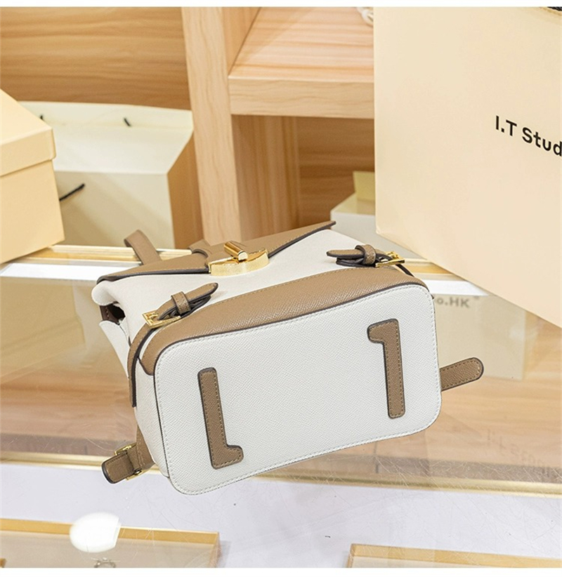 LORDLY KNACK designer bag light luxury genuine leather Backpack bag versatile high-quality vintage fashion casual backpack for woman