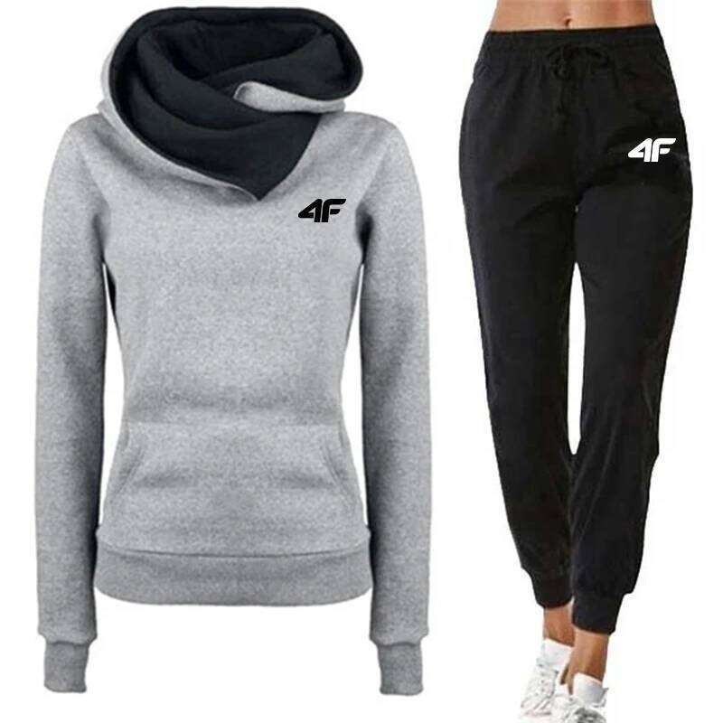 Hot Sales Womens Tracksuit Print Sports Hoodies For Women Suit Jogging Sweatshirts+Pants 2 Pcs Casual Woman Pants Sets 2025