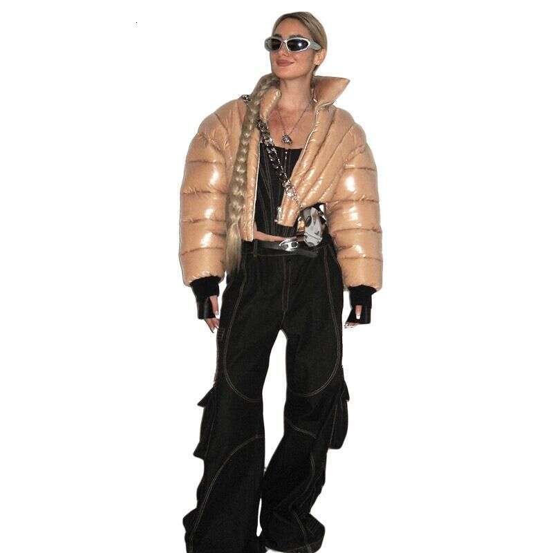 2025 Feng Autumn's Clothing Winter New Fashion Casual Slim Fit Short Style Stand Collar Street Shot Cotton Jacket Top G566