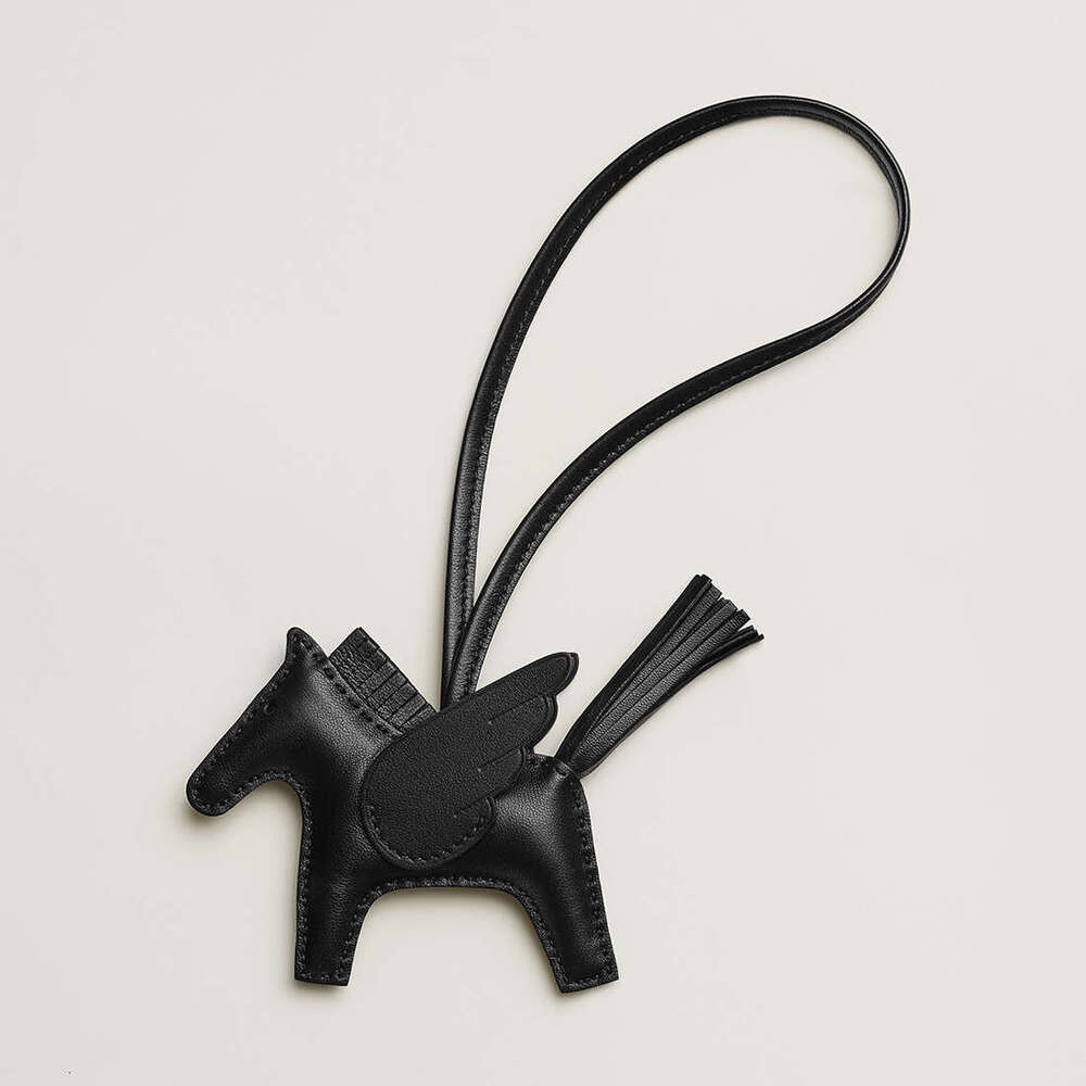 Handmade Little Pegasus Bag Charm Sheepskin Hand-sewn High-end Rodeo Pony Pendant Keychain Car Hanging Decoration