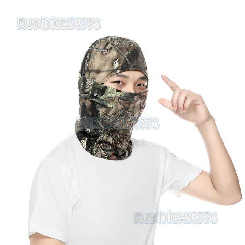 Camouflage Tactical Head Cover Outdoor Riding Four-sided Bullet Cover Breathable Single-hole Mesh Outdoor Head Cover H250819