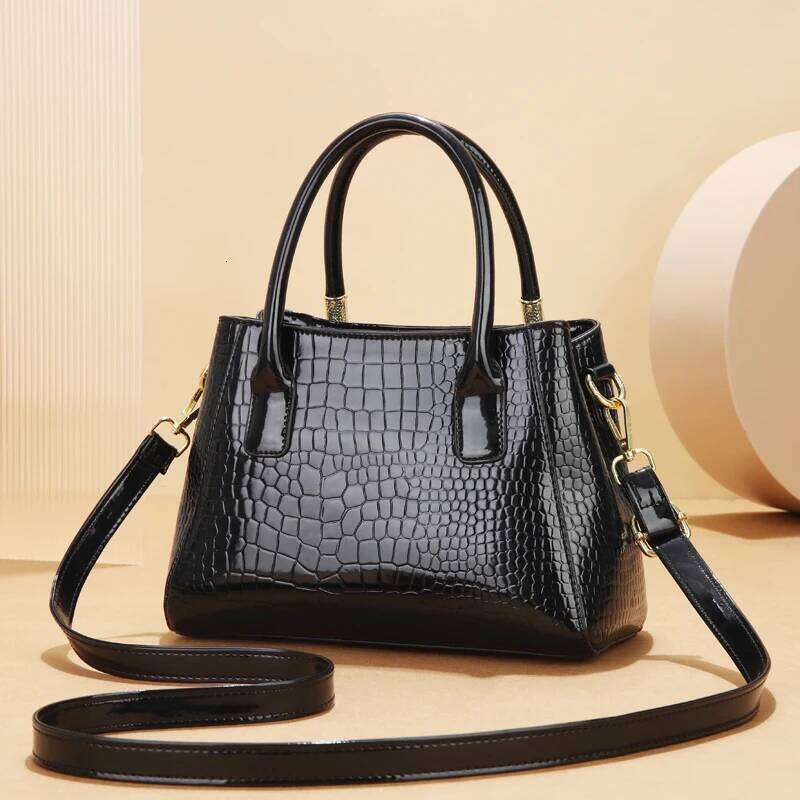 Foreign Style High Grade Bright Face Printed Women S Handbag Texture Temperament Fashion All Shoulder Crossbody Bag