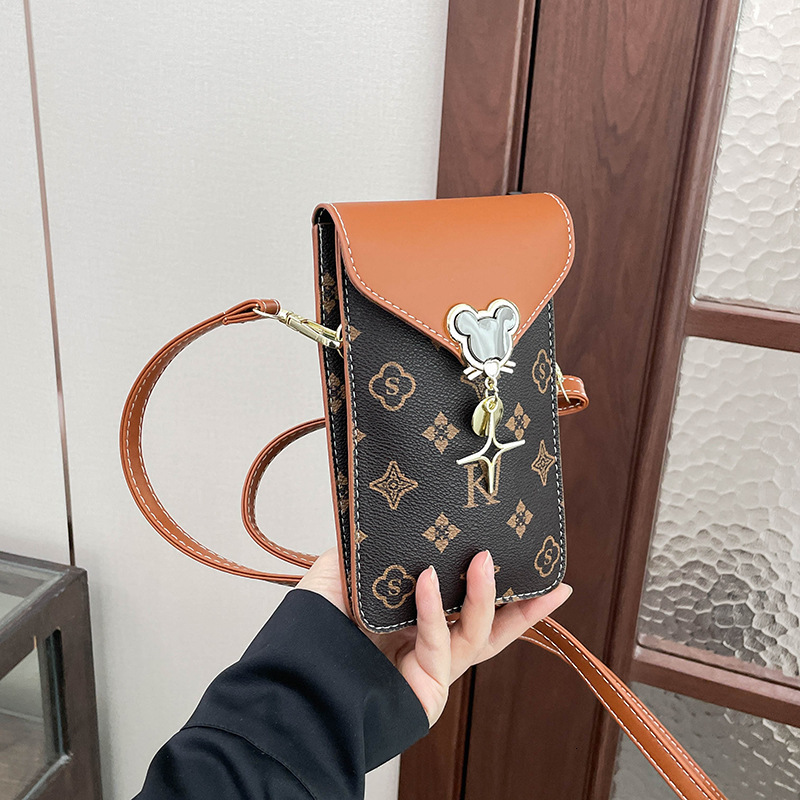 Free shipping designer Touchscreen Phone Bag for Women 2025 New Double-layer Mini Small Bag Coin Lightweight Shoulder Bag Crossbody Bag Women Bag